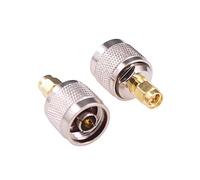 RFaha 2pcs SMA to N Coax Adapter SMA Male to N type Male RF Coaxial Connector for Wifi(F115-2)
