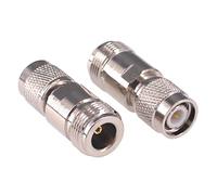 RFaha 2pcs TNC Male to N type Female RF Coaxial Coax Adapter TNC to N Connector(F149-2)