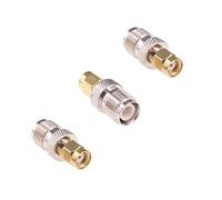RFaha 3pcs RP-SMA Male to RP-TNC Female RF Adapter RP-SMA to RP-TNC Coaxial Coax Connector(F122-3)