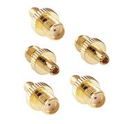 RFaha 5pcs SMA Female to TS9 Male RF Coax Adapter TS9 to SMA Coaxial Connector Adapter(F25-5)