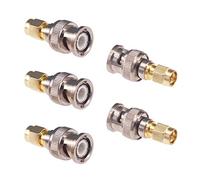 RFaha 5pcs SMA Male to BNC Male RF Coax Adapter SMA to BNC Coaxial Connector Adapter(F23-5)