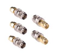 RFaha 5pcs SMA male to TNC female RF Coax Adapter SMA to TNC Coaxial Connector Adapter(F19-5)