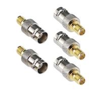 RFaha 5pcs SMA to BNC Coax Adapter SMA female to BNC female RF Coaxial Connector(F17-5)