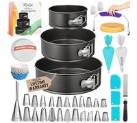 RFAQK 150PCs Springform Cake Tins for Baking - (4, 7, 9 inches) Baking Tins
