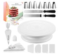 RFAQK 35PCs Cake Decorating Kit with Cake Turntable