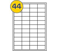 RFE 10 x Multipurpose A4 Label Sheets - 44 Labels Per Sheet (48 x 25mm Each) Self Adhesive - Easy Peel White Labels for Inkjet & Laser Printer-Address-Shipping-File-DIY Stickers-Printable Sticky Label