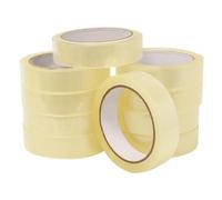 RFE 12 Rolls - Cellotape Strong Clear Packing Tape Rolls Extra Long | 24mm (1") x 66m | Packaging Sellotape Parcel Cellotape Transparent Gift Wrap Tape (12)