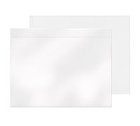 RFE 2 x A4 Plain Document Enclosed Wallets Plain Peel & Seal Clear Plastic Envelopes/Sleeves/Pockets/Wallets | Attach Invoices, Packing Lists & Delivery Notes to Parcels