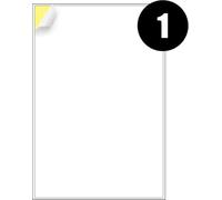 RFE 25 x Multipurpose A4 Label Sheets - 1 Label Per Sheet (200 x 289mm Each) Self Adhesive-Easy Peel White Labels for Inkjet & Laser Printer-Address-Shipping-File-DIY Stickers-Printable Sticky Labels