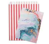 RFE 7" x 9" Striped Candy Sweet Paper Bags | Wedding Buffet Favour Cake Gift Pick n Mix Shop | Premium Quality UK Made *CHOOSE SIZE & QUANTITY* (Red, 200 Bags)