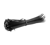 RFE Black Cable Ties, 300mm x 4.8mm, Pack of 100, Premium Nylon Zip Ties, Multi-Purpose Plastic Tie Wraps, Secure Self-Locking Mechanism, for Home, Garden, Office and DIY