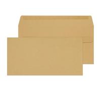 RFE Pack of 500 - DL Manilla Brown Mailing Envelopes Self Seal for Posting mailing Home Office, Ecommerce and Business 80gsm 110 x 220mm