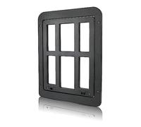 Rfeeuubft 1 Piece Pet Flap for Fly Screen Dog Flap with Magnets Cats Flap Fly Screen Door Easy Installation for Cats/Dog Black