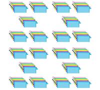 Rfeeuubft 100Pack School Supplies Zipper Mesh Pouch Pencil Pen Case Pencil Storage Pouches Bulk Pencil Bag Multipurpose Bags