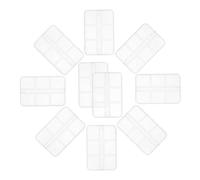 Rfeeuubft 10pcs Nail Art Storage Box Nail Charm Storage Boxes Art Organizer Manicure Case Small Craft Organizers Jewelry Container Easy to Use About 7.5 X 5cm