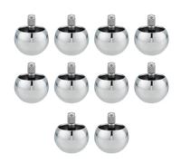 Rfeeuubft 10X Tippe Top Metal Flip over Top Stainless Steel Top Amazing Toy Gift, Silver