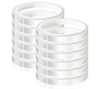 Rfeeuubft 12 Rolls 10mm X 33m(108ft) Clear Heat Tape,Transparent for Heat Press and Sublimation,Heat Transfer Vinyl