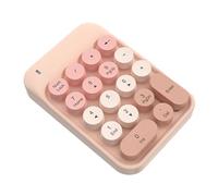 Rfeeuubft 2.4g Wireless Numeric Keypad Cute Mixed Color Financial Special 2.4G Numeric Keypad Silent USB Keypads Nine-Key Password Carry It Easily for Laptop/Notebook/PC C