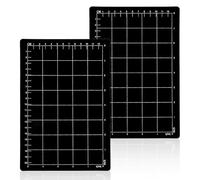 Rfeeuubft 2 Pieces Die Cutting Mats, 9 x 6 Inch Grid Magnetic Cutting Mat Magnetic Spacers for Die Cutting Machine