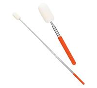 Rfeeuubft 2pcs Telescoping Sponge Stick for Pottery, Retractable Ceramic Mud Tools Clay Sponge on A Stick with Handle