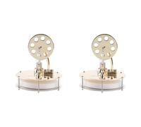 Rfeeuubft 2X Low Temperature Stirling Engine Model Steam Power Science to Make Physical Experiment Toys Model Ornaments