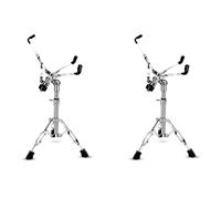 Rfeeuubft 2X Snare Drum Stand,Concert Snare Drum Stands Adjustable Snare Stand Double Braced for 8Inch-14Inch Drums