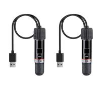 Rfeeuubft 2X USB Mini Aquarium Heating Rod for Fish Tank 26°C Constant Temperature Heater Submersible Thermostat Heater 10W