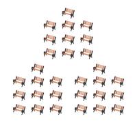 Rfeeuubft 30Pcs Model Train HO N O Scale 1:150 Bench Chair Model Settee Street Park Layout Plastic Crafts,Garden/Railway Layout