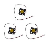 Rfeeuubft 3pcs 30mm X 30mm X 10mm 2Pin DC 12V Sleeve Bearing 6000RPM Cooling Fan