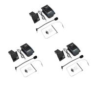 Rfeeuubft 3X 5 Bands Acoustic Guitar Pickup EQ Preamp LCD Tuner Equalizer with Mic LC-5