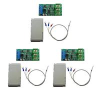 Rfeeuubft 3X DC 8-25V PT100 Thermal Resistance to Temperature Converter RS485 Modbus RTU RTD Sensor Module Kit PTA9B01