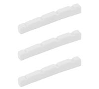 Rfeeuubft 3X Slotted Curved Bone Bass Nut for 4 Strings PB Precision, 4.2X3.2X4.6/4.6mm