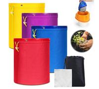 Rfeeuubft 4 Pack Filter Bags,Filter Bag Set, Filter Screen and Storage Bag, Plant Growth Filter Bag, Storage Bag A