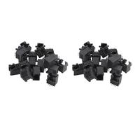 Rfeeuubft 40Pcs Rj45 8P8C Computer Internet Network Pcb Jack Socket Black