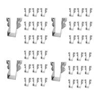 Rfeeuubft 40Pcs Strong Tie Brackets LU24 2X4 Joist Hanger Galvanizing Face Mount Joist Hangers for Wood Hurricane Ties Rafter Ties