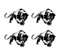 Rfeeuubft 4X Car Sticker Cool Decals Vinyl Waterproof Auto Tuning Styling Black