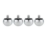 Rfeeuubft 4X Tippe Top Metal Flip Over Top Stainless Steel Top Amazing Toy Gift, Silver