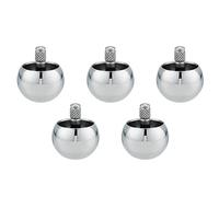 Rfeeuubft 5X Tippe Top Metal Flip Over Top Stainless Steel Top Amazing Toy Gift, Silver