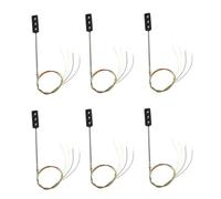 Rfeeuubft 6Pcs Construction HO/OO Model 3-Light Traffic Lights Signal LED Circuit Model DIY for Architecture Street Train Railway