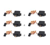 Rfeeuubft 6X Metal Gear 5G Servo K989-58 for K969 K979 K989 K999 P929 P939 1/28 A202 A232 1/24 RC Car Upgrade Spare Parts