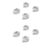 Rfeeuubft 8Pcs Metal Bond Changeover Adapter for Mosquito RC Car ZERO-Z MINI-Z MR-03 Wheel Hub Change to,Silver