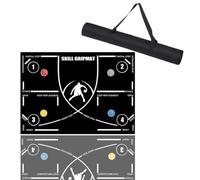 Rfeeuubft Basketball Footstep Mat Portable Agility Footstep Training Mat Basketball Training Mat Improve Basketball Speed Skill