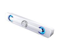 Rfeeuubft Dual Speaker Bar Wireless Portable Stereo, 360-Degree Surround Sound, Compatible with Computers, Projectors, Phones B