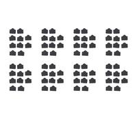 Rfeeuubft Ethernet Hub Port RJ45 Anti Dust Cover Cap Protector Plug 80Pcs Black