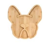 Rfeeuubft French Bulldog Cheese Board, 12Inch Frenchie Charcuterie Boards Extra Large Bamboo Funny Serving Tray Aperitif Platter