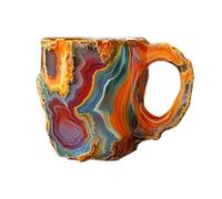 Rfeeuubft Imitation Crystal Coffee Cups Handmade Imitation Mineral Crystal Cups are Suitable for Coffee and Tea Lovers