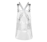 Rfeeuubft Kitchen Hair Salon Barber Apron for Women/Men with Pockets Work Cleaning Pinafore Restaurant Shop Waiter Work Uniform A