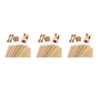 Rfeeuubft Kraft,Birthday Wrapping Paper,18 Sheets Kraft Brown Wrapping Paper with Tags Strings & Sticker