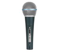 Rfeeuubft Metal Dynamic Microphone Wired Microphone for Karaoke Singing Wedding DJ Speech Dark Blue 6.5mm Big