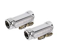 Rfeeuubft Motorcycle Led Highway Bar Switchback Driving Light/Turn Signal Light For (Silver)